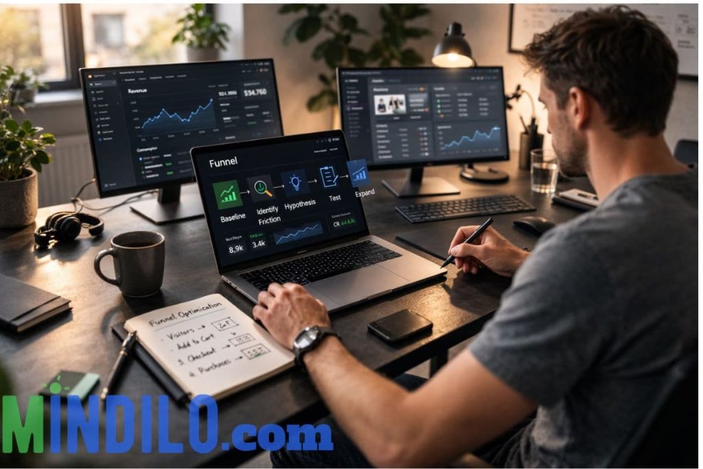 Ecommerce product page on mobile with CTA button and reviews — conversion optimization